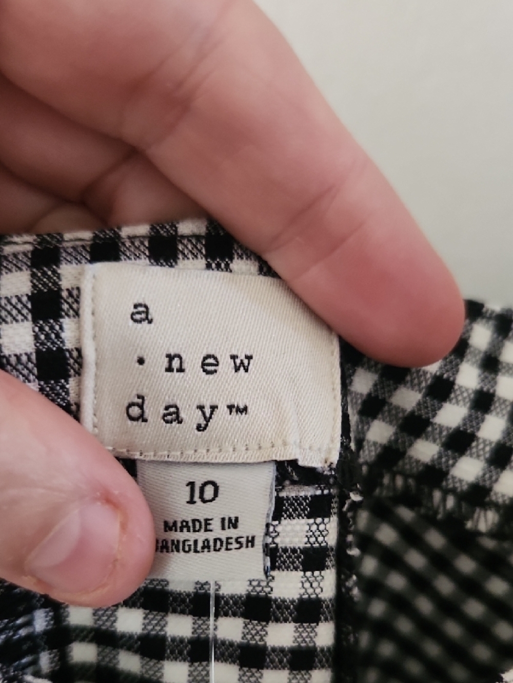 a new day Black and White Gingham Maxi Dress, Size 10 - Picture 2 of 7